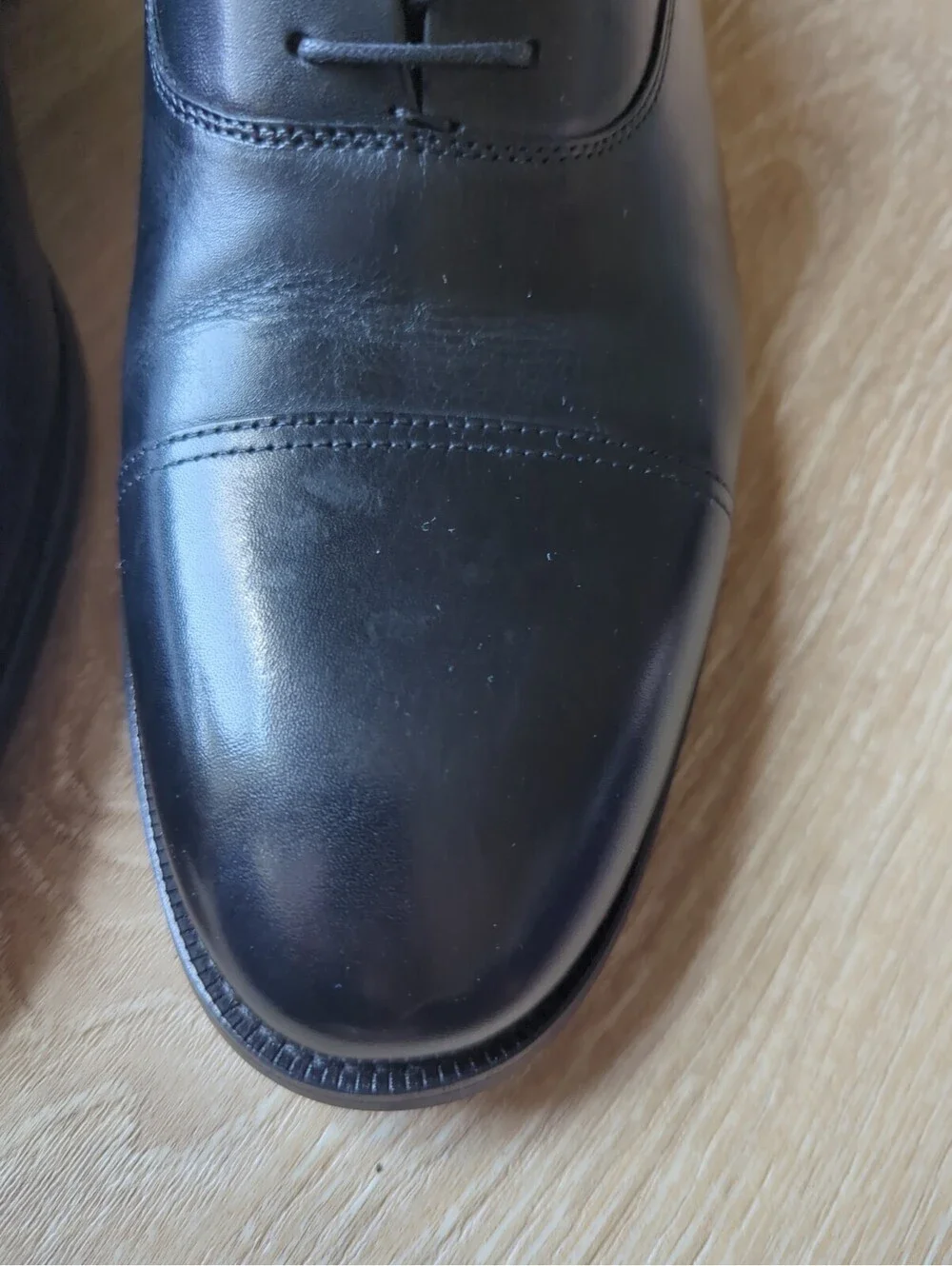 Brooks Brothers Men Dress Shoes Cassel Cap Toe Oxford Black Ortholite 12